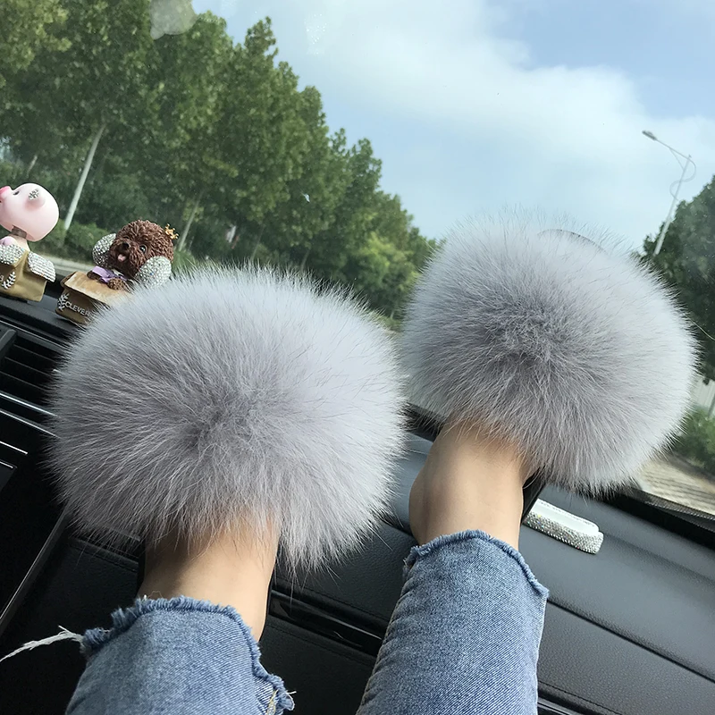 Cheap Factory Price fur slide slippers sandals slides women real fox fur slides, Customized color
Cheap Factory Price fur slide slippers sandals slides women real fox fur slides, Customized color