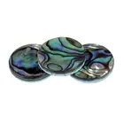 Abalone Shells Polished Mother Of Pearl Paua Round Pieces Abalone Natrual Sea Shells Beads Craft In Stock