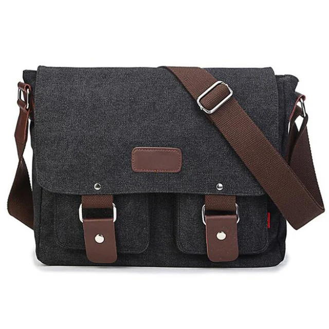 Vintage Canvas Satchel Messenger Bag Men Travel Shoulder Bag with Adjustable Shoulder Strap, Customized color
Vintage Canvas Satchel Messenger Bag Men Travel Shoulder Bag with Adjustable Shoulder Strap, Customized color