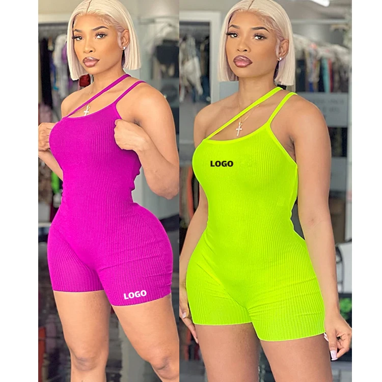 Free Shipping Women Spaghetti Strap One Shoulder Bodycon Jumpsuit High Quality Halter Short Fitness Sexy Jumpsuit, Customized color
Free Shipping Women Spaghetti Strap One Shoulder Bodycon Jumpsuit High Quality Halter Short Fitness Sexy Jumpsuit, Customized color
