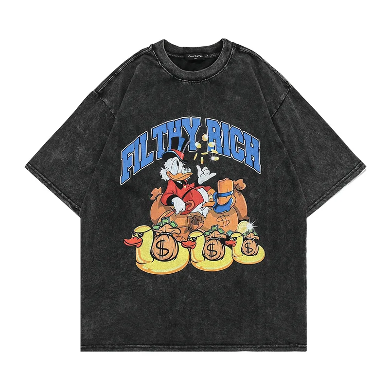2022 New Design Vintage Graphic Printed Washed Short-sleeved Oversize Loose T Shirt for Men
2022 New Design Vintage Graphic Printed Washed Short-sleeved Oversize Loose T Shirt for Men