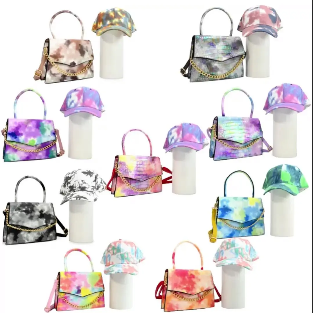 2021 Latest design Multicolor Tie and dye purse and cap set women fashion hat and purse set luxury for wholesale
2021 Latest design Multicolor Tie and dye purse and cap set women fashion hat and purse set luxury for wholesale