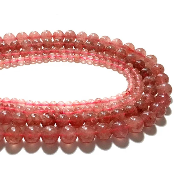 Natural Cherry Quartz Strawberry Stone Loose Beads for Jewelry Making DIY Bracelet Necklace 6/8/10mm Strand 16''
Natural Cherry Quartz Strawberry Stone Loose Beads for Jewelry Making DIY Bracelet Necklace 6/8/10mm Strand 16''