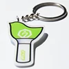 Green Torch Keychain Acrylic Clear Transparent Keyring Women Jewelry Men Boy Bag Accessories