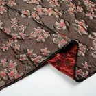 SBS06NA-9 3D effect Latest design women dresses floral crinkle polyester brocade jacquard fabric