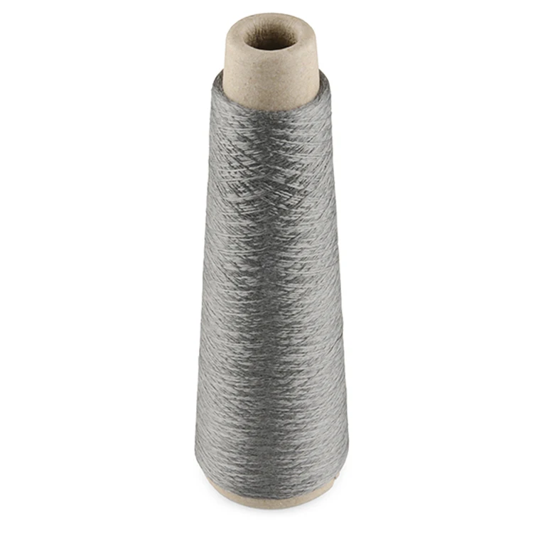 Various soft high temperature resistance twisted stainless steel fiber conductive metallic spun yarns
Various soft high temperature resistance twisted stainless steel fiber conductive metallic spun yarns