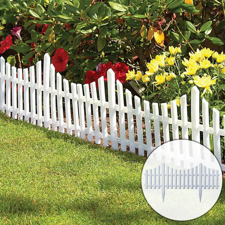 60*33cm Garden Picket Fence Vinyl Fence Pickets for Garden Flower Bed border,Patio,Lawn Landscape fence, White 
60*33cm Garden Picket Fence Vinyl Fence Pickets for Garden Flower Bed border,Patio,Lawn Landscape fence, White