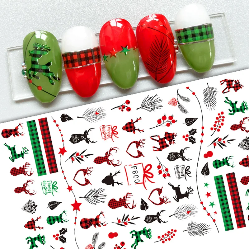 Christmas Elk Snowflakes Adhesive 3D Nail Stickers New Blood Hand Footprint Christmas Slider Decals
Christmas Elk Snowflakes Adhesive 3D Nail Stickers New Blood Hand Footprint Christmas Slider Decals
