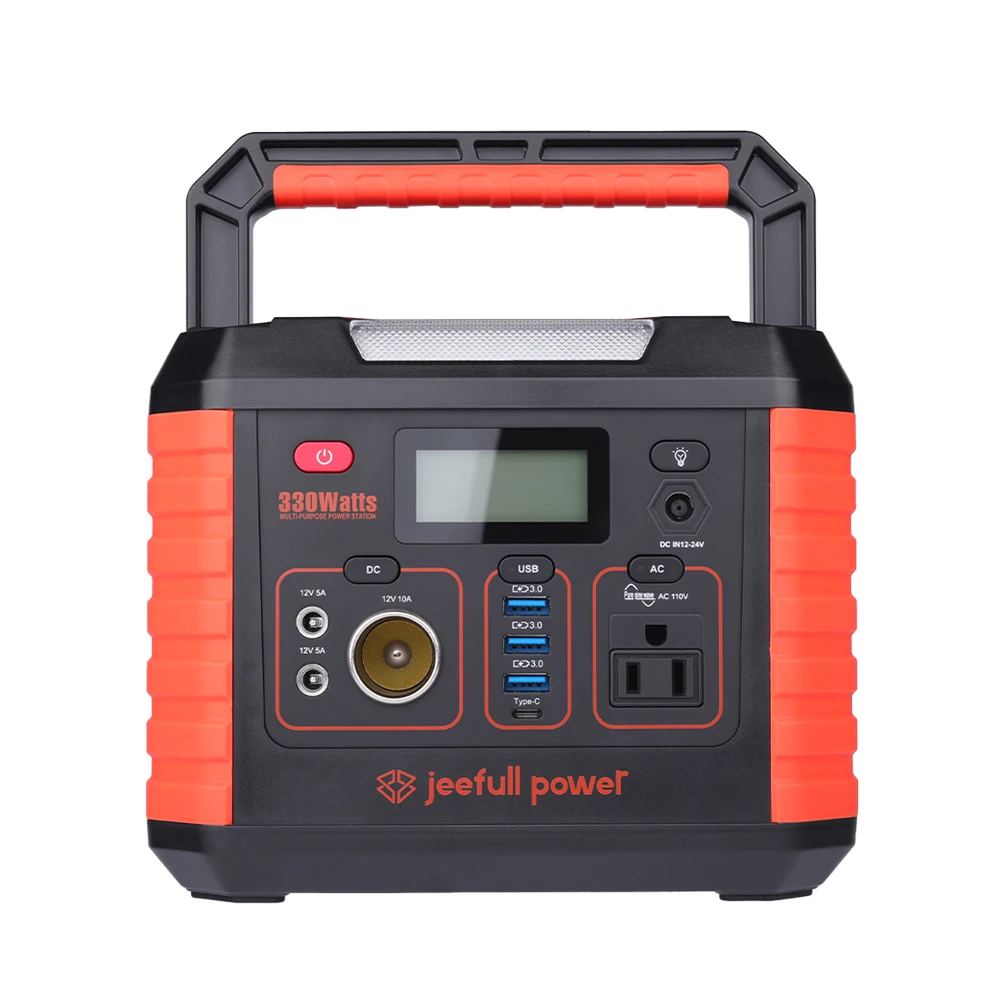 Jeefullpower 330W High quality portable power supply power station for home appliance device
Jeefullpower 330W High quality portable power supply power station for home appliance device