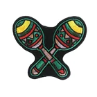 Hand hook cartoon racket logo embroideries patch