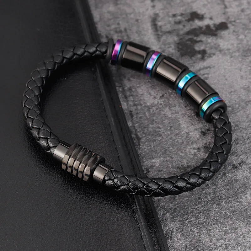 High Quality Men's Punk Hand Jewelry Multilayer Vintage Natural Stone Skull Bracelet Handmade Braided Leather Bracelet
High Quality Men's Punk Hand Jewelry Multilayer Vintage Natural Stone Skull Bracelet Handmade Braided Leather Bracelet