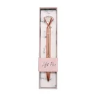 2019 New Products Luxury Diamond Gift Pen Set, Custom Printing Metal Pen With Box For Girl