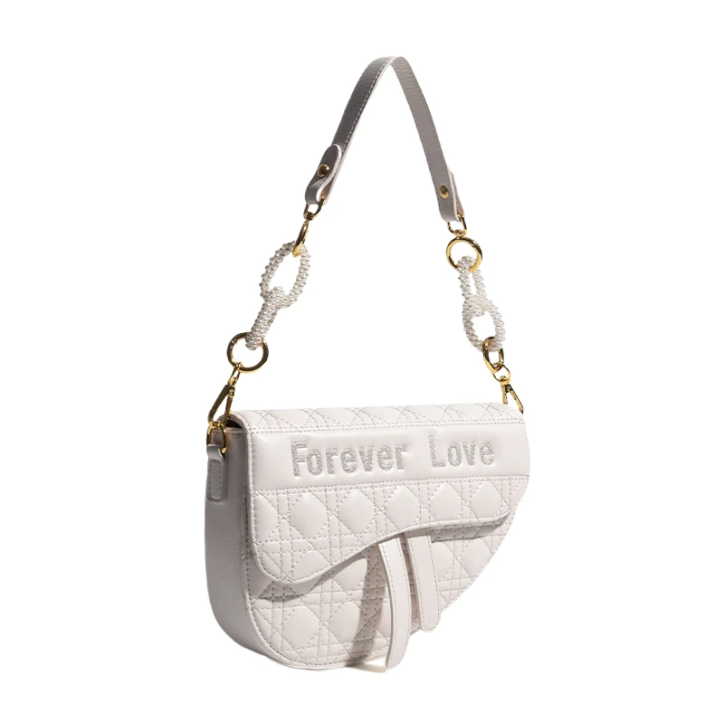 New arrival 2022 Quality custom luxury handbag Cross Body Saddle Bag White purses and handbags
New arrival 2022 Quality custom luxury handbag Cross Body Saddle Bag White purses and handbags