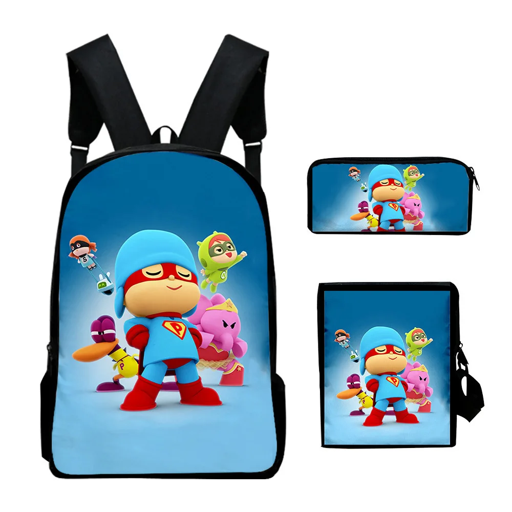 hot sale 3D printing pocoyo bag with Pencil case school bags kids backpack set for boys and girls
hot sale 3D printing pocoyo bag with Pencil case school bags kids backpack set for boys and girls