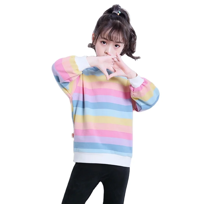 Autumn Zhongda children's wear new children's rainbow sweater long-sleeved jacket cotton wholesale
Autumn Zhongda children's wear new children's rainbow sweater long-sleeved jacket cotton wholesale