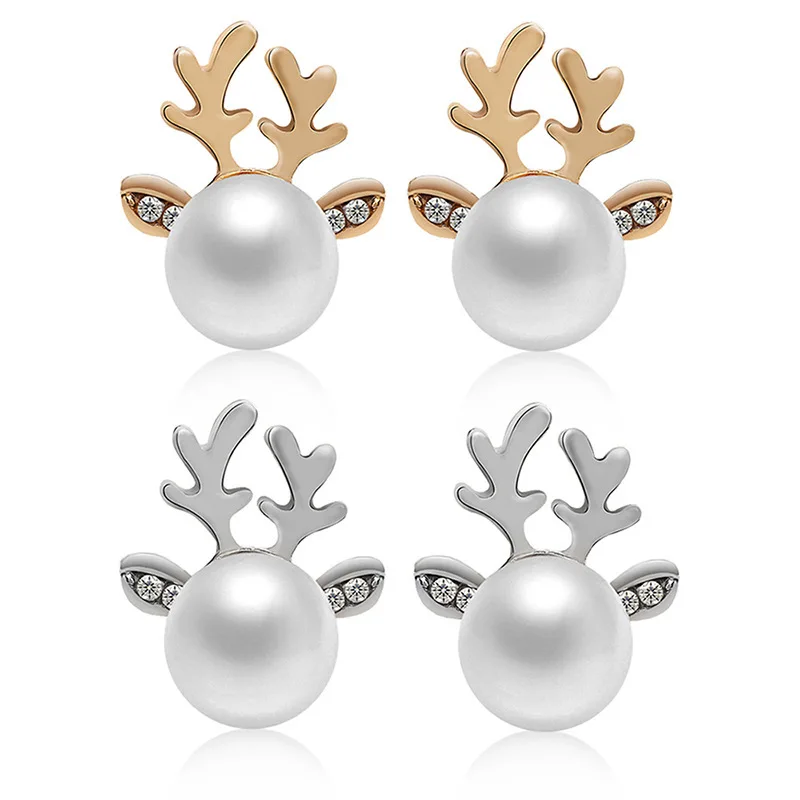 Bestseller holiday gifts Christmas ear stud rush stock Gold/Silver Christmas elk series earrings
Bestseller holiday gifts Christmas ear stud rush stock Gold/Silver Christmas elk series earrings