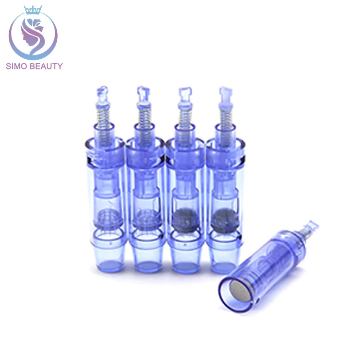 Derma roller pen disposable fractional rf microneedle cartridges for dr. pen a6 catridges, Transparent blue
Derma roller pen disposable fractional rf microneedle cartridges for dr. pen a6 catridges, Transparent blue