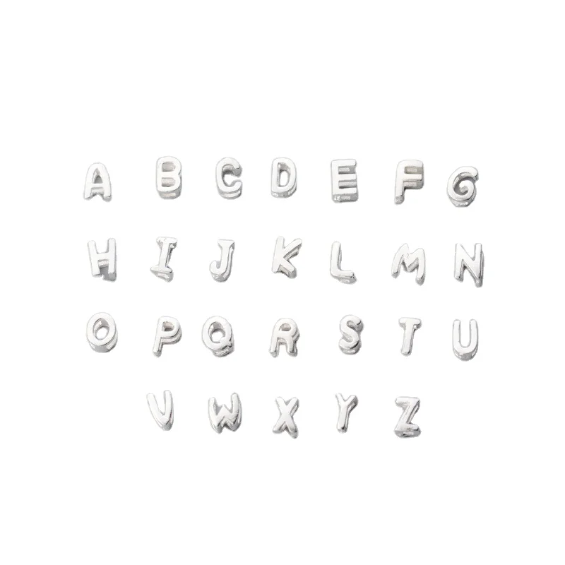 S925 Silver 26 Hollow English Letter Necklace Woven Rope scattered beads Charm Pendants
S925 Silver 26 Hollow English Letter Necklace Woven Rope scattered beads Charm Pendants