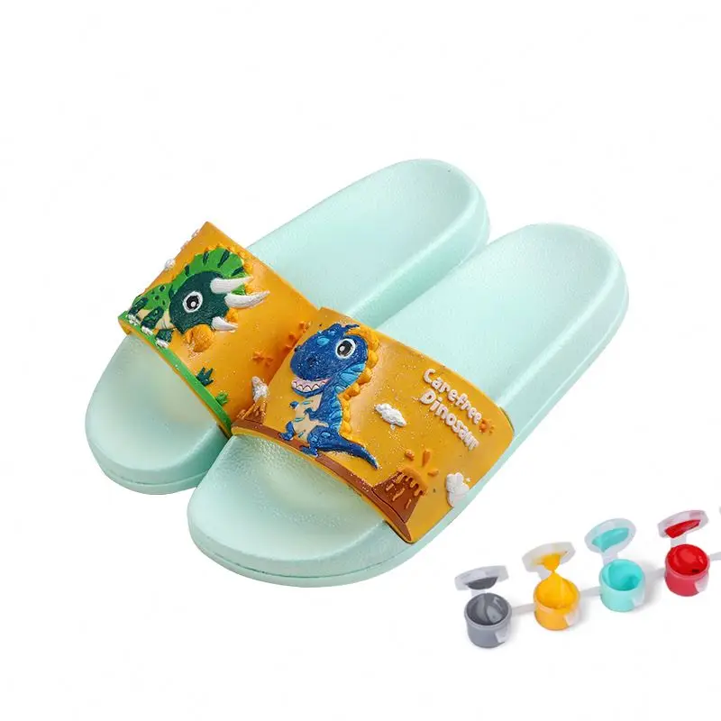 Comfortable Soft PVC Boy Girls Home Beach DIY PAINTING CARTOON Kids Slippers, Green/blue/pink/purple
Comfortable Soft PVC Boy Girls Home Beach DIY PAINTING CARTOON Kids Slippers, Green/blue/pink/purple