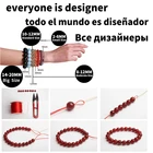 Gemstone Factory Natural Red Green Rutilated Quartz Hair Round Stone crystal beads jewelry making
