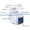 6 in 1 multifunction H2O2 hydrogen oxygen small bubble facial machine