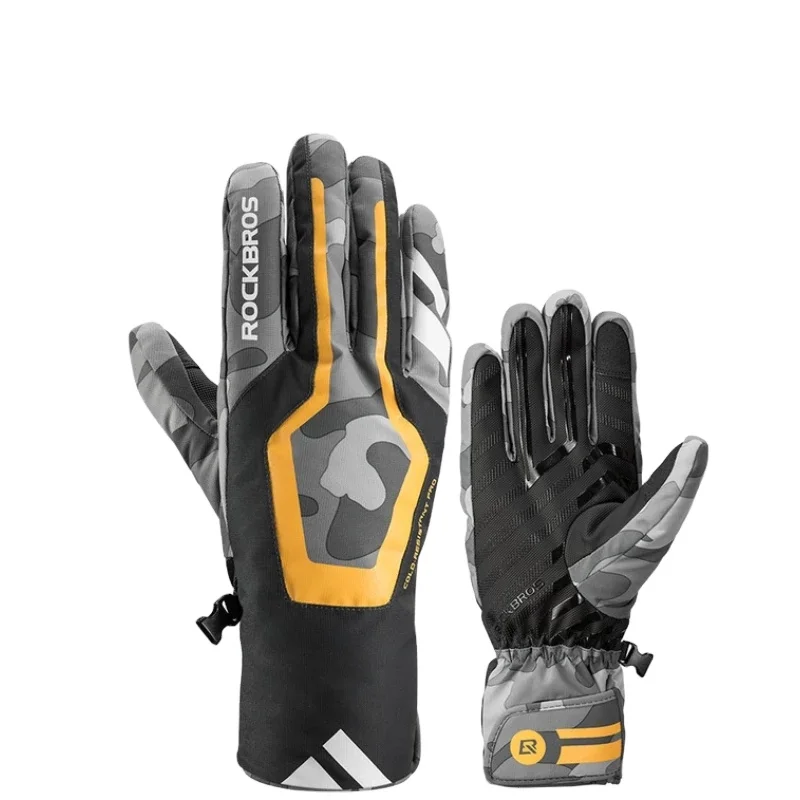 ROCKBROS Men Winter Windproof Cycling Gloves MTB Road Bike Waterproof Warm Full Finger Bicycle Gloves, Camouflage
ROCKBROS Men Winter Windproof Cycling Gloves MTB Road Bike Waterproof Warm Full Finger Bicycle Gloves, Camouflage