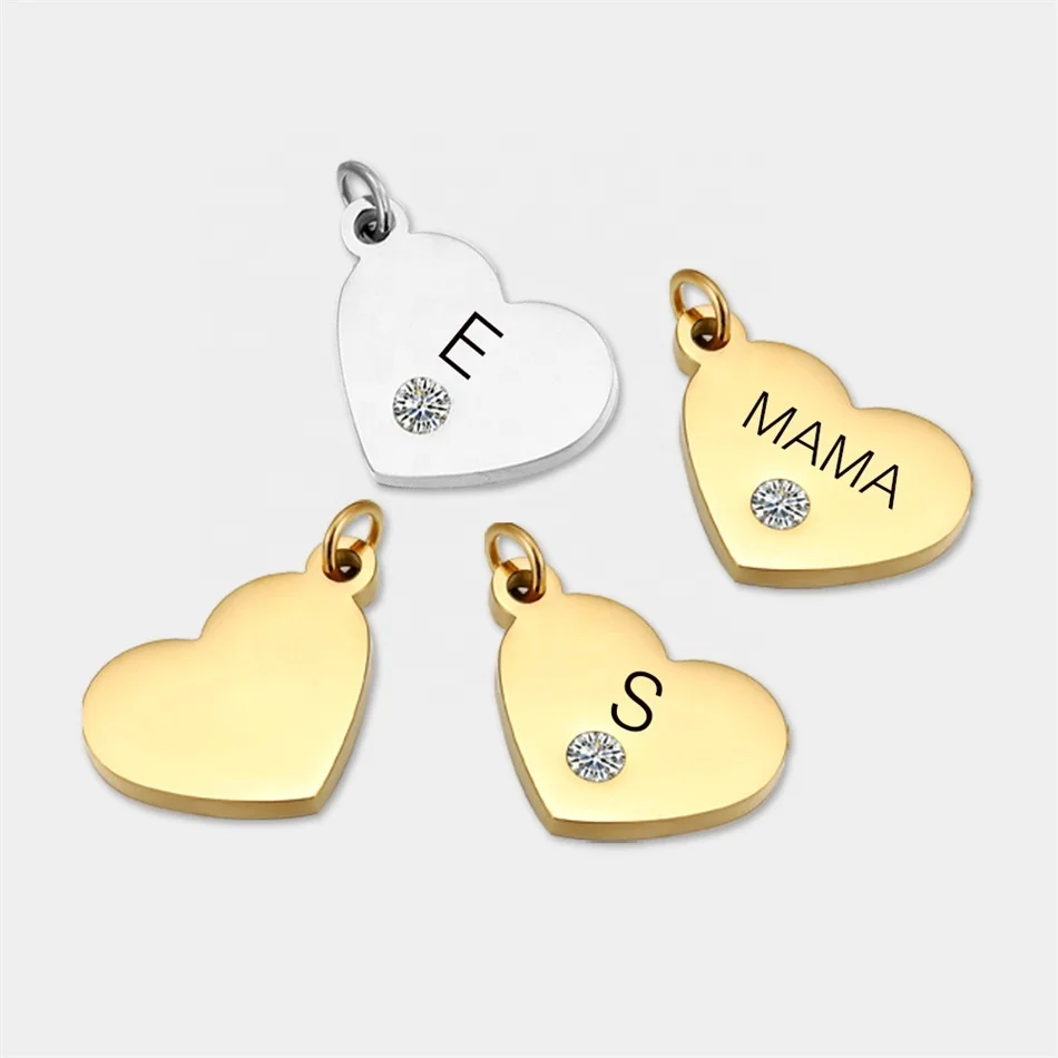 Customized Name Logo Women Stainless Steel 14K Gold Zircon Rhinestone Coin Heart Shape Necklace Pendant Jewelry DIY Accessories
Customized Name Logo Women Stainless Steel 14K Gold Zircon Rhinestone Coin Heart Shape Necklace Pendant Jewelry DIY Accessories
