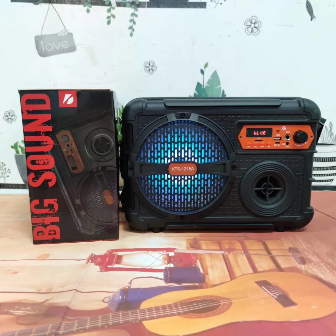 KTS-1218A Amazon best selling wireless speaker with remote contrl and microphone
KTS-1218A Amazon best selling wireless speaker with remote contrl and microphone