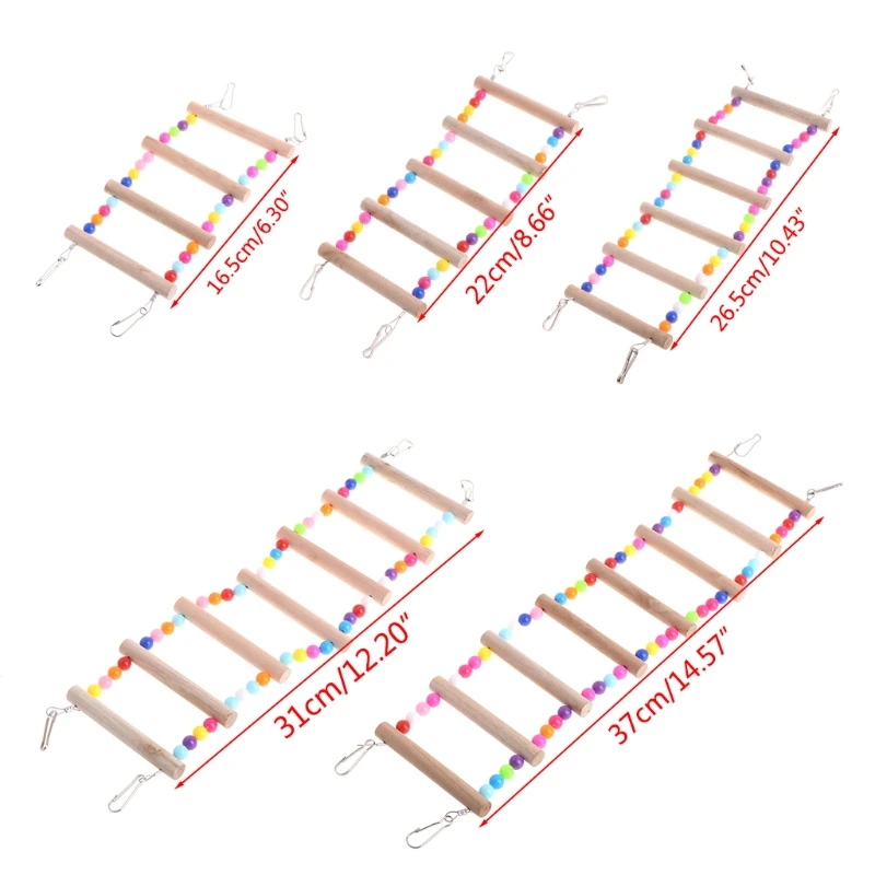 Supply new bird pet products in 2021 parrot ladder color bead wood toy bird toy parrot, As pictures show
Supply new bird pet products in 2021 parrot ladder color bead wood toy bird toy parrot, As pictures show