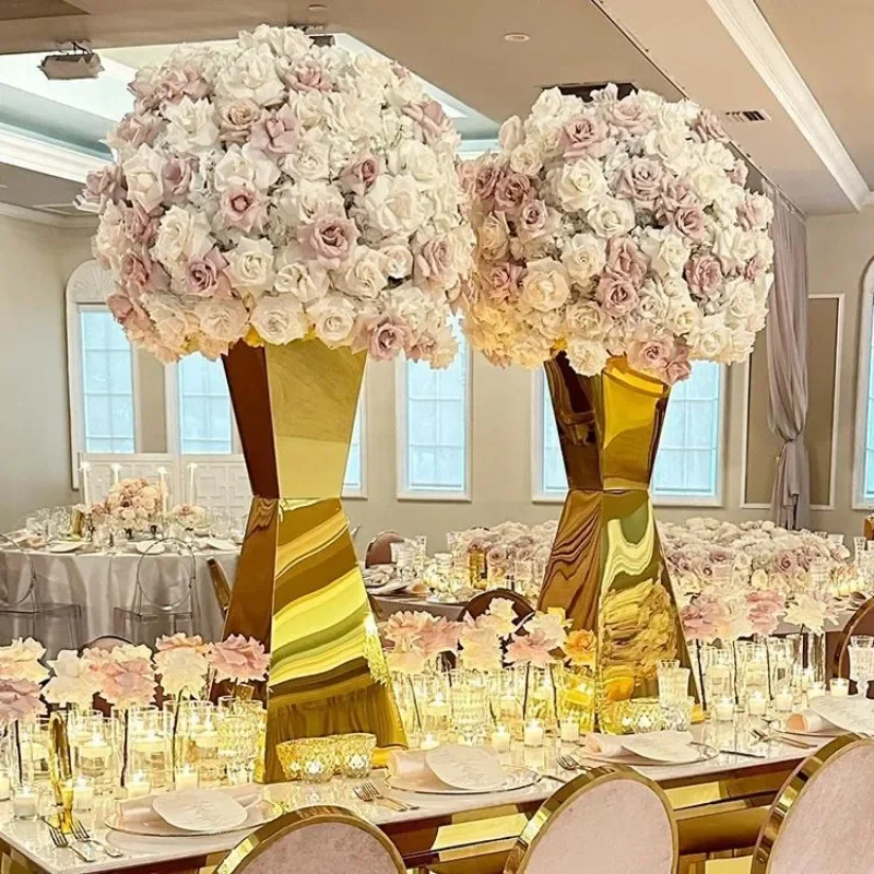 Ourwarm New Arrival Gold Metal Stainless Steel Plinths Flower Stand Table Centerpieces for Party Wedding Decoration
Ourwarm New Arrival Gold Metal Stainless Steel Plinths Flower Stand Table Centerpieces for Party Wedding Decoration