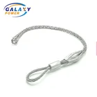 Single Head Optical Fiber Mesh Sock Joints Cable Sleeve connector For Wire Pulling With 125KN Breaking Load