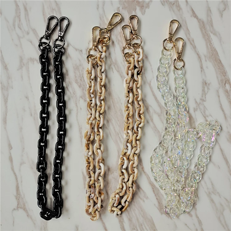 DIY Resin Bag Strap Acrylic Ladies Bag Chain Shoulder Cross Body Bag Handbag Purse Replacement Chain Strap Set with Buckles
DIY Resin Bag Strap Acrylic Ladies Bag Chain Shoulder Cross Body Bag Handbag Purse Replacement Chain Strap Set with Buckles