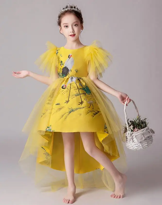 Embroideried Chinese Yellow Girls Evening Dresses Asymmetrical Yellow Girls Evening Dresses
Embroideried Chinese Yellow Girls Evening Dresses Asymmetrical Yellow Girls Evening Dresses