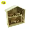FSC wooden DIY doll house made in China for sale