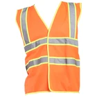 Hight Visibility Safety Striped Reflective Vest With Works