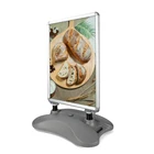 Outdoor sign poster display stand board signs water filled base