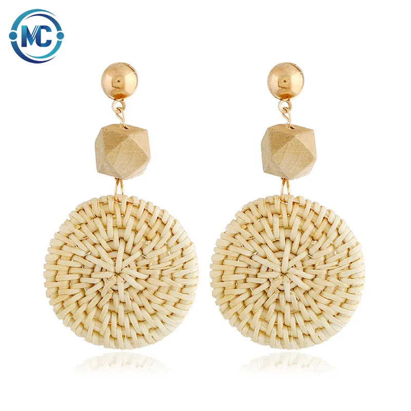 Wholesale New Fashion Wood Designer Jewelry Handmade Rattan Earrings Drop Earring For Women, Wood color
Wholesale New Fashion Wood Designer Jewelry Handmade Rattan Earrings Drop Earring For Women, Wood color
