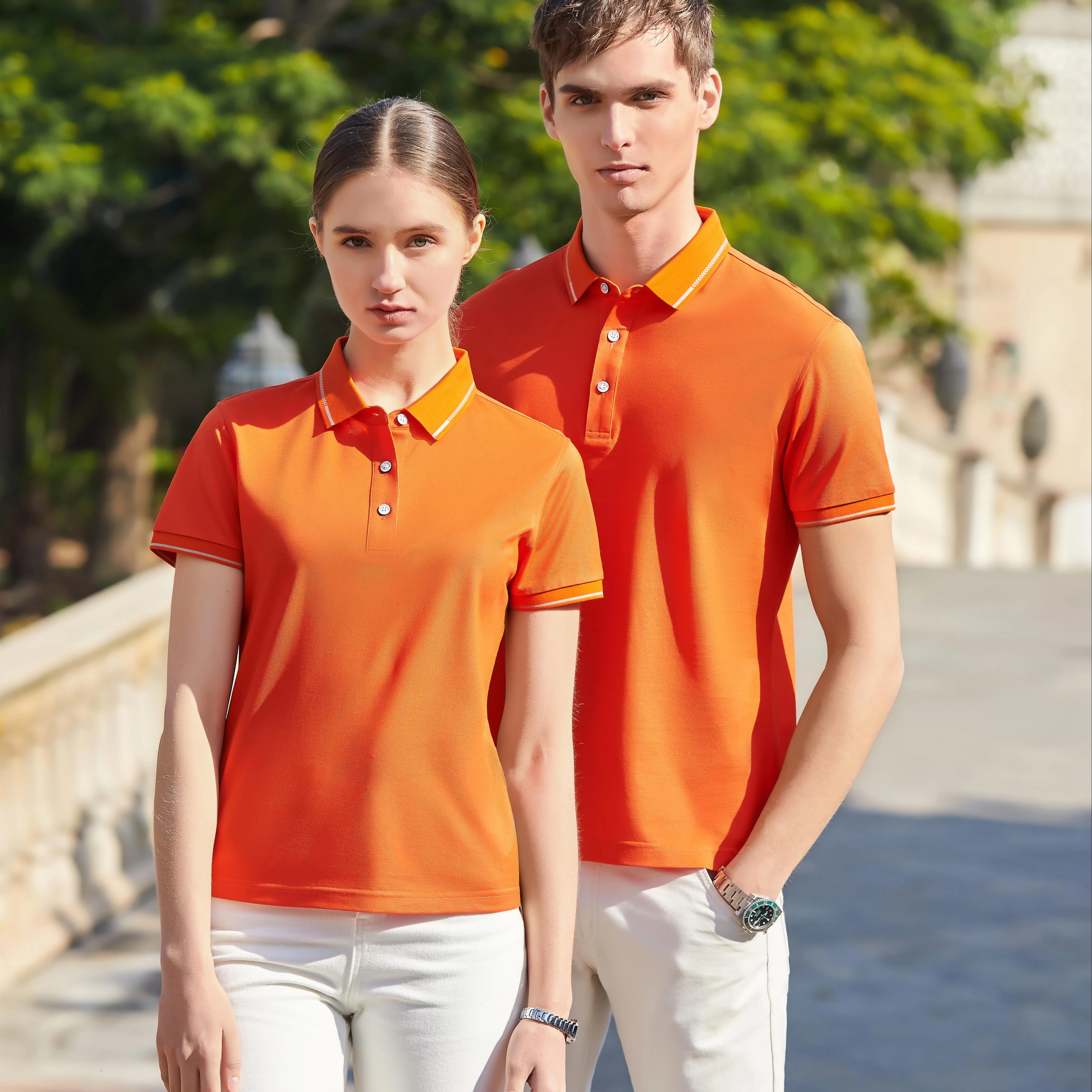 2021 Wholesale Custom Design Fabric Logo Short Sleeve Striped Polo Shirt For Men and women low price
2021 Wholesale Custom Design Fabric Logo Short Sleeve Striped Polo Shirt For Men and women low price