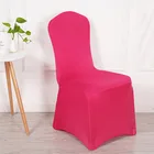 Rose red lycra wedding spandex chair seat cover fabric ruffle spandex chair covers