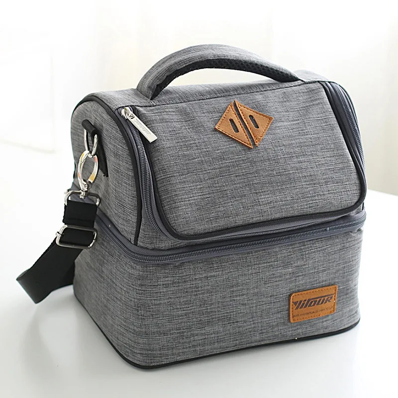 Grey Outdoor BBQ Party Insulated Leakproof Soft Cooler Portable Double Decker Cooler Tote Bag for Beach, Picture color , can be customized
Grey Outdoor BBQ Party Insulated Leakproof Soft Cooler Portable Double Decker Cooler Tote Bag for Beach, Picture color , can be customized