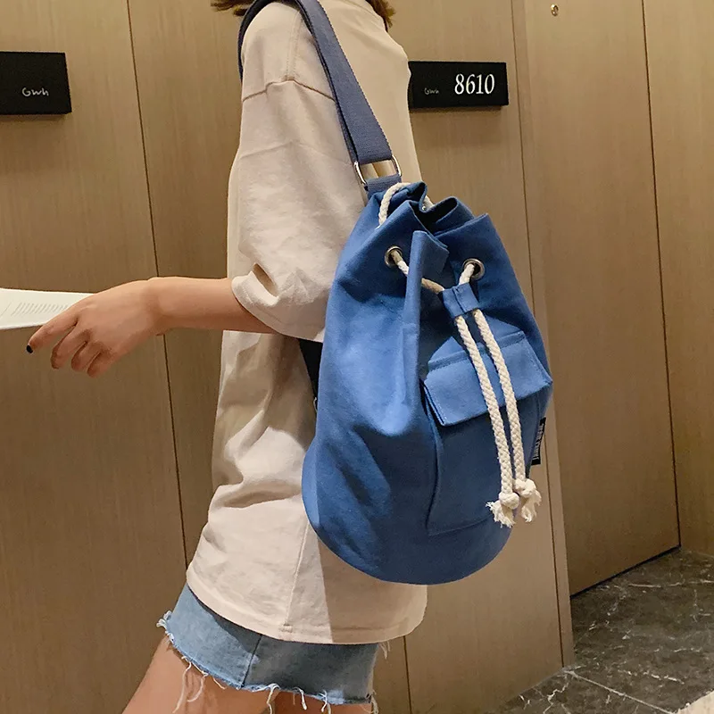 2021 Drawstring Canvas Women Chest Bag Solid Color Girls Sling Bags Casual Chest Pack Purses
2021 Drawstring Canvas Women Chest Bag Solid Color Girls Sling Bags Casual Chest Pack Purses
