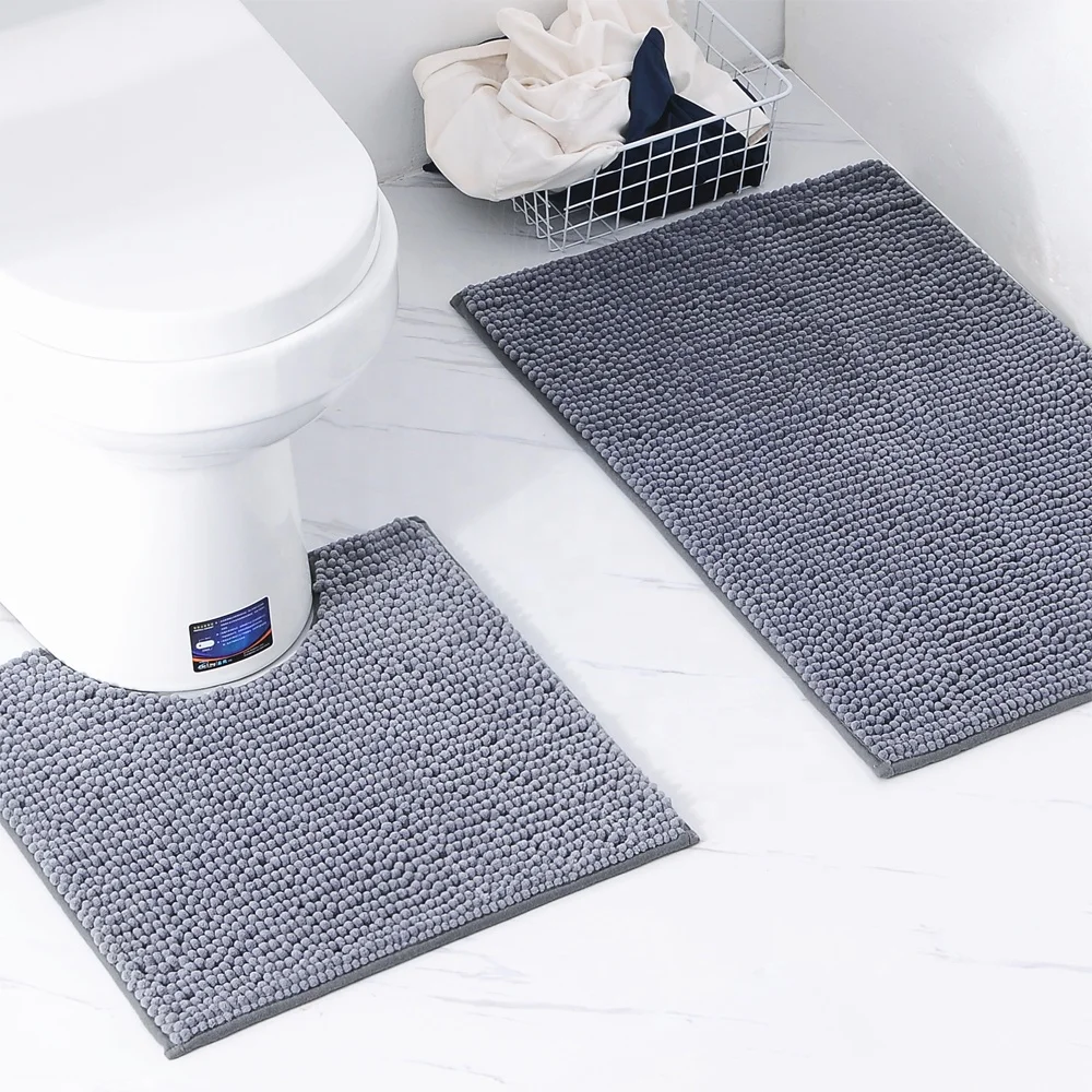 Custom chenille anti slip bath mat thick soft non slip bathroom rug set 2 piece, As the picture
Custom chenille anti slip bath mat thick soft non slip bathroom rug set 2 piece, As the picture