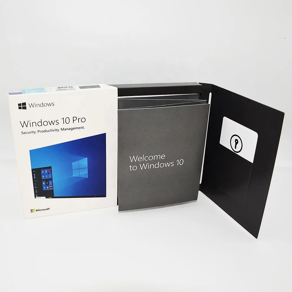 

Hot sale Microsoft Windows 10 pro Retail box Online activation license key with USB flash drive