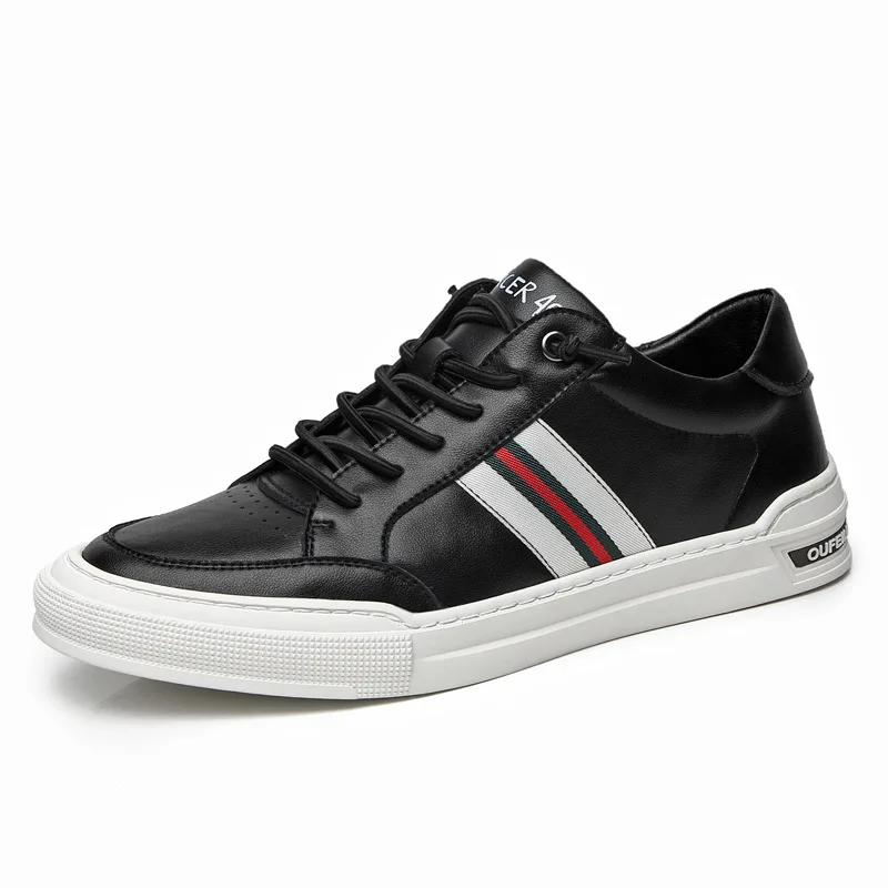 2021 Wholesale Fashion Men Sports Shoes Cow Leather Casual Flat Shoes For Man, Black white
2021 Wholesale Fashion Men Sports Shoes Cow Leather Casual Flat Shoes For Man, Black white