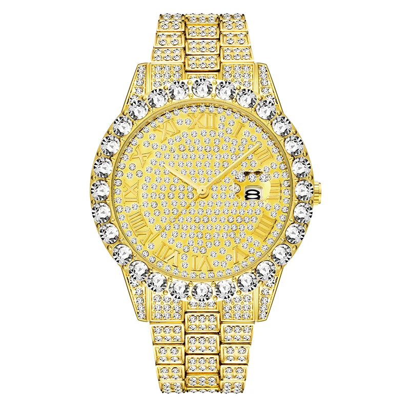2020 new big diamond Watch men 18K gold-plated analog magnifying Glass calendar personalized fashion versatile luxury jewelry
2020 new big diamond Watch men 18K gold-plated analog magnifying Glass calendar personalized fashion versatile luxury jewelry