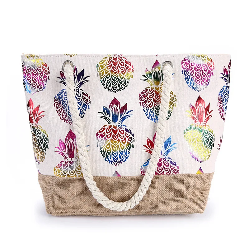 New Items Cotton Linen Tote Bags Large Capacity Shoulder Bag Pineapple Printed Women's Shopping Handbags Wholesale
New Items Cotton Linen Tote Bags Large Capacity Shoulder Bag Pineapple Printed Women's Shopping Handbags Wholesale