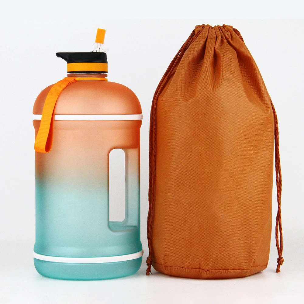 1 gallon plastic water bottle Sports water bottle PETG motivational water bottle gallon, Customized color
1 gallon plastic water bottle Sports water bottle PETG motivational water bottle gallon, Customized color