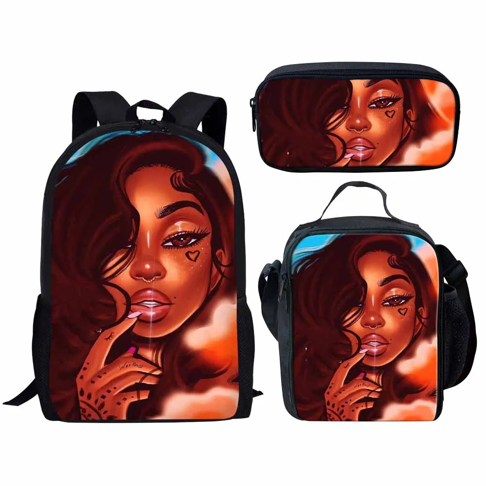 Cartoon Character School Bag for Kids Black African Girls Schoolbags Unique Children Backpack Bagpack Set Girl Student 3 Piece, Customized color
Cartoon Character School Bag for Kids Black African Girls Schoolbags Unique Children Backpack Bagpack Set Girl Student 3 Piece, Customized color