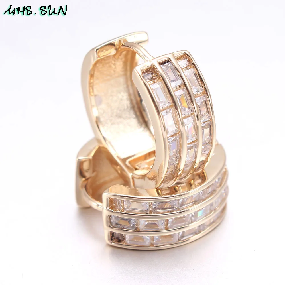 MHS.SUN Fashion Design Mosaic Zircon Hoop Earrings Vintage Gold Plated Women Loop Earrings For Girls Ear Jewelry Accessories
MHS.SUN Fashion Design Mosaic Zircon Hoop Earrings Vintage Gold Plated Women Loop Earrings For Girls Ear Jewelry Accessories