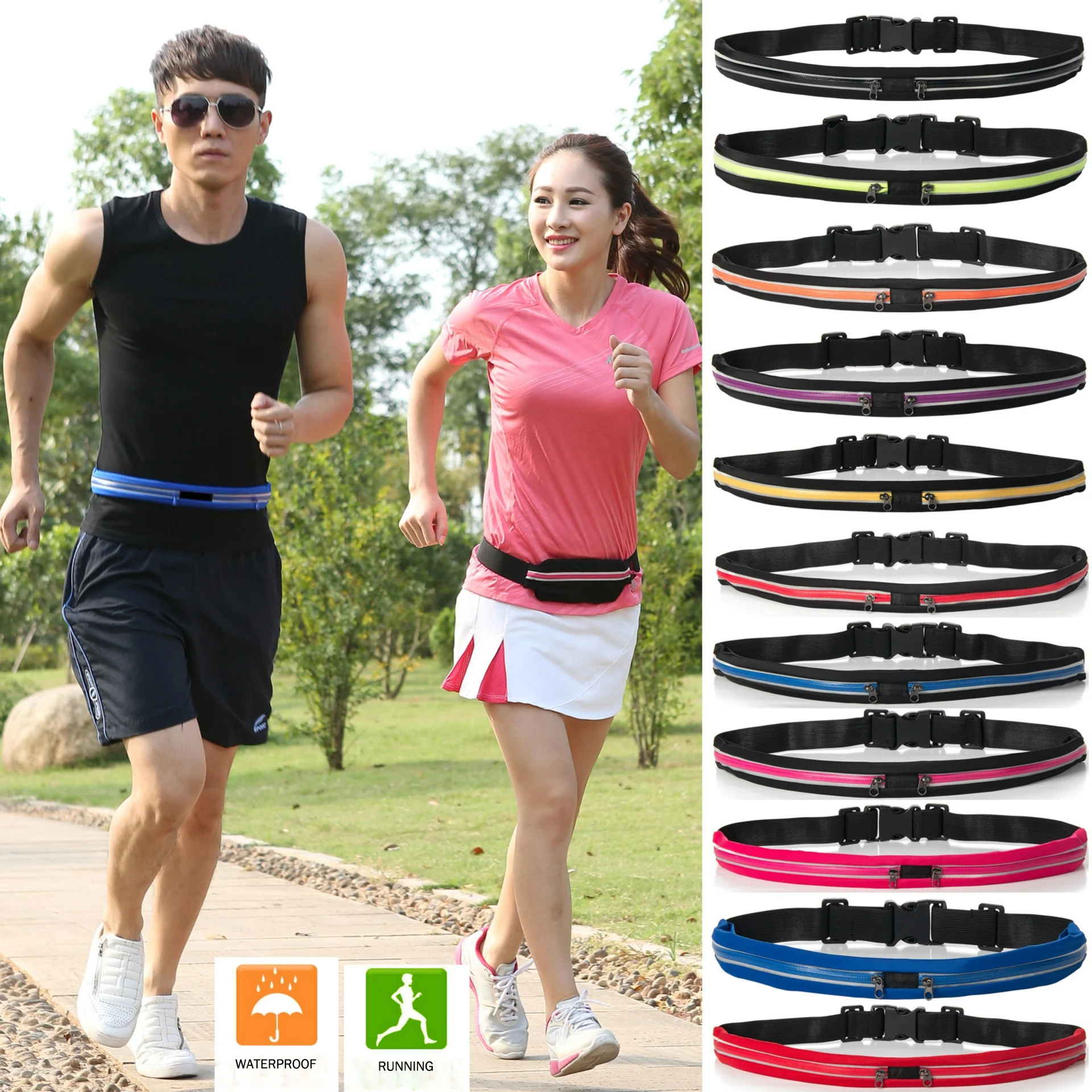 FM-3080 Outdoor Sports Running Pouch Belt for Men and Women Hiking Walking Traveling fanny pack waist bag, Blue ,yellow, rosed ,orange ,black,purple
FM-3080 Outdoor Sports Running Pouch Belt for Men and Women Hiking Walking Traveling fanny pack waist bag, Blue ,yellow, rosed ,orange ,black,purple